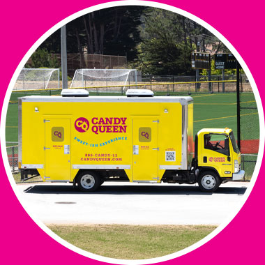 Candy Queen mobile candy truck for sports teams and tournaments