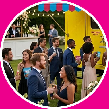 Candy Queen mobile candy truck for weddings and special occasions