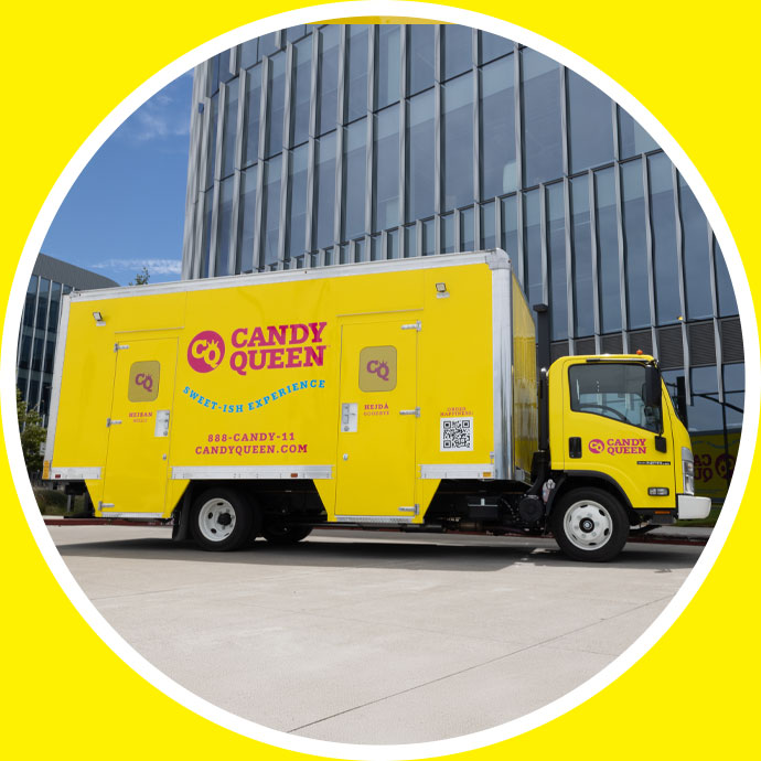 Candy Queen candy truck catering for corporate events and office celebrations