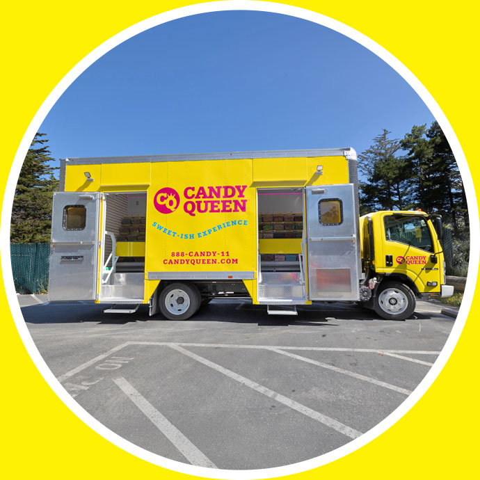 Candy Queen candy truck catering for birthday parties and private celebrations
