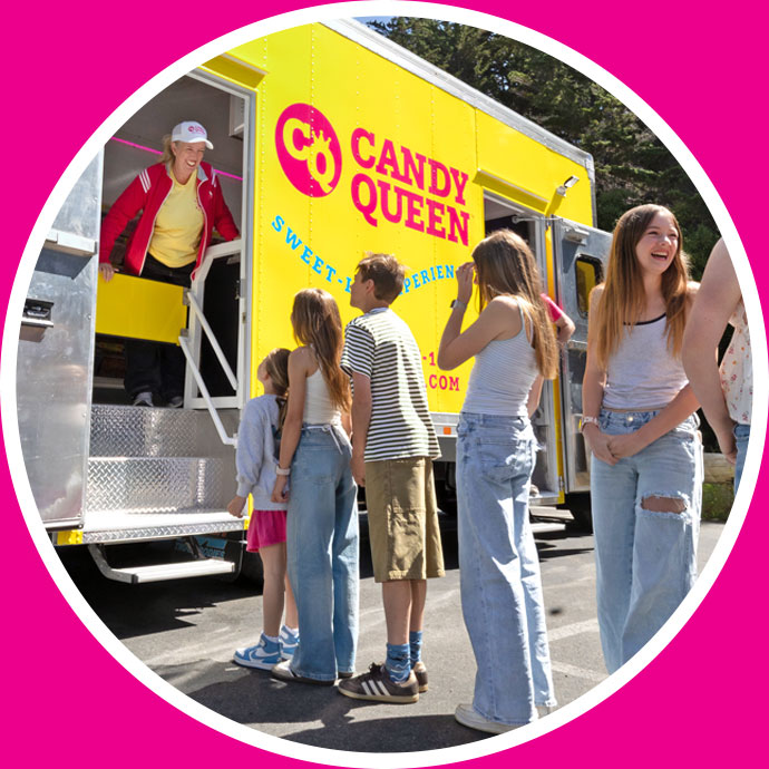 Candy Queen mobile candy truck making birthday parties sweet and memorable